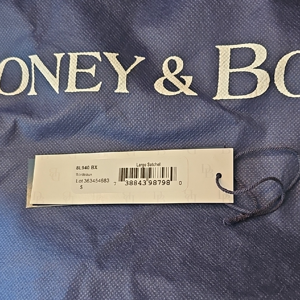 Dooney & Bourke Maroon Leather Satchel - Picture 13 of 17